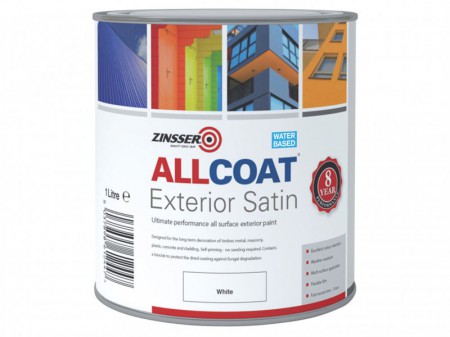 Zinsser ALLCOAT Exterior White Primer / Finish 1 Litre