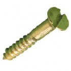 WOODSCREWS CSK BRASS 10g X 1 SLOTTED