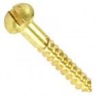 WOODSCREWS RD HD BRASS CP 6 X 1 SLTD