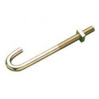 M8 x 60 Hook Bolt c/w Sq Nut ZP